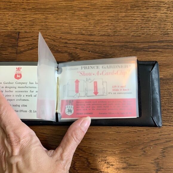 Vtg NWT 70s Prince Gardner black men’s wallet - Picture 6 of 10